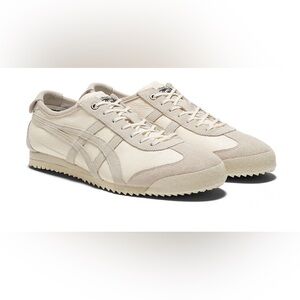 Onitsuka Tiger by Asics Cream Sneakers Classic Low-Top Design